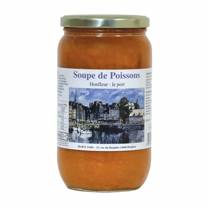 Soupe de poissons Honfleur : le port 780g Soupe de poissons Honfleur : le port 780g