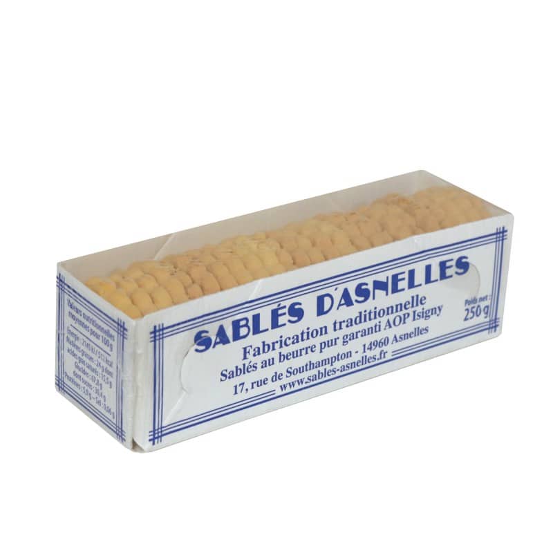 Sablés d'Asnelles pur beurre AOP Isigny 250 g Sablés d'Asnelles pur beurre AOP Isigny 250 g