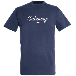 T-shirt Marine + Drapeau +  Cabourg
