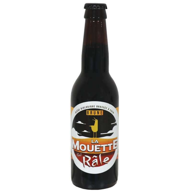 Bière brune la mouette qui rale  33 cl